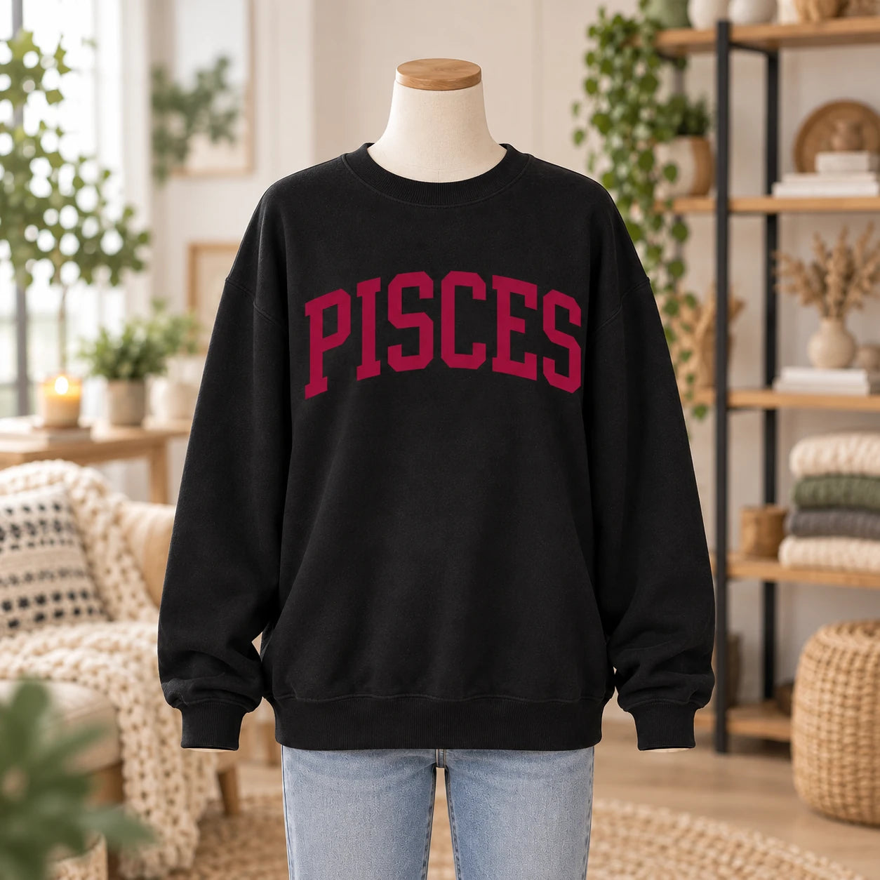Custom Zodiac Sweatshirt, College EST Year Star Sign