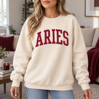 Custom Zodiac Sweatshirt, College EST Year Star Sign