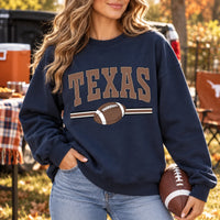 Customized State Football Crewneck - Hometown Varsity Graphic Sweatshirt