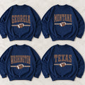 Customized State Football Crewneck - Hometown Varsity Graphic Sweatshirt