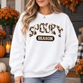 Cute Floral Ghost Spooky Season Sweatshirt Women Retro Varsity Halloween Crewneck Fall Graphic Top