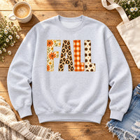 Fall Sweatshirt and Shirt, Floral Leopard Pumpkin Graphic