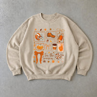 Fall Football Game Day Sweatshirt Tis The Season Autumn Football Season Unisex Cute Coquette Graphic
