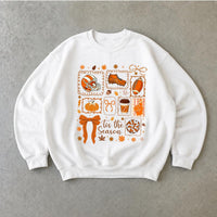 Fall Football Game Day Sweatshirt Tis The Season Autumn Football Season Unisex Cute Coquette Graphic