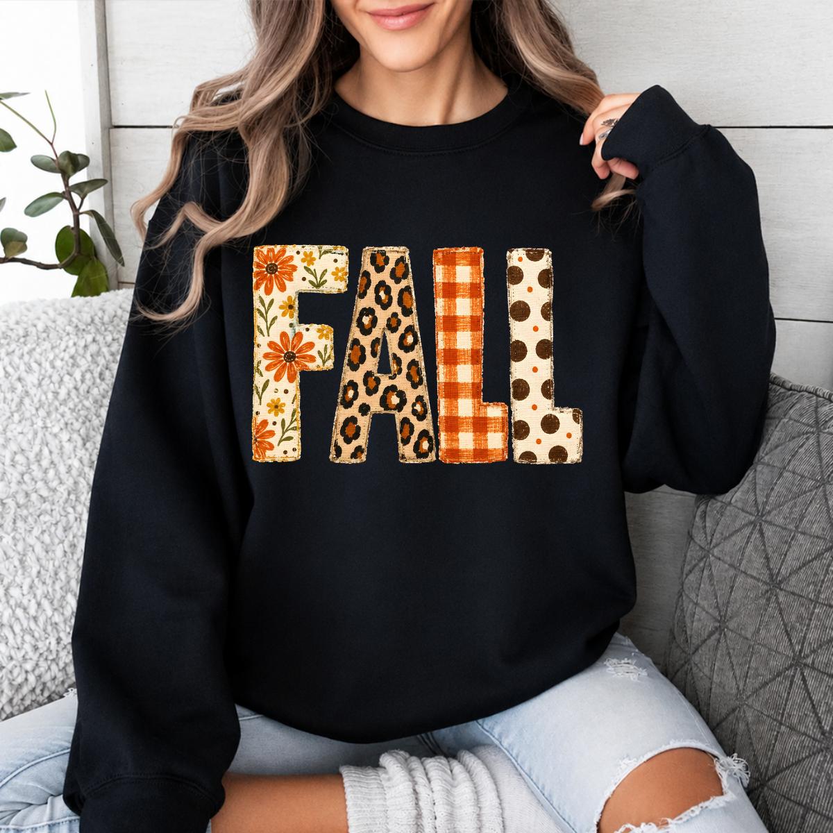 Fall Sweatshirt and Shirt, Floral Leopard Pumpkin Graphic