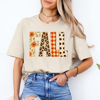 Fall Sweatshirt and Shirt, Floral Leopard Pumpkin Graphic