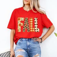 Fall Sweatshirt and Shirt, Floral Leopard Pumpkin Graphic