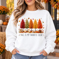 Fall Sweatshirt for Women Fall Is My Favorite Color Autumn Tree Graphic