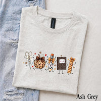 Fall Teacher T-Shirt School Supplies Leopard Pumpkin Back To School Classroom Women Cute Coquette