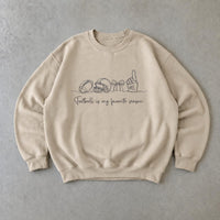 Football Game Day Outfit Football Is My Favorite Season Sweatshirt Fall Football Fan Women Minimalist Coquette