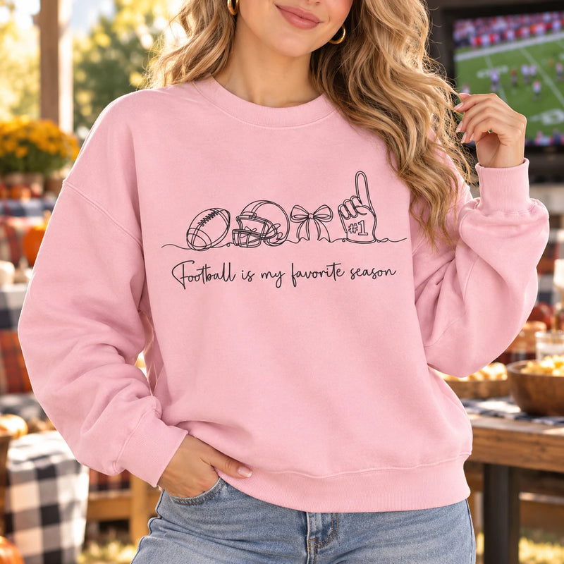 Football Game Day Outfit Football Is My Favorite Season Sweatshirt Cute Fall Football Fan