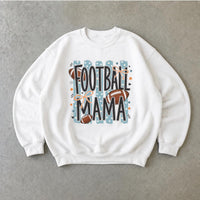 Football Mama Sweatshirt Football Mama Fall Football Mom Unisex Retro Bow Game Day Design