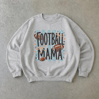 Football Mama Sweatshirt Football Mama Fall Football Mom Unisex Retro Bow Game Day Design