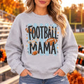 Football Mama Sweatshirt Retro Bow Game Day Football Mom Crewneck