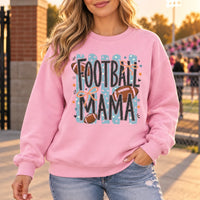 Football Mama Sweatshirt Retro Bow Game Day Football Mom Crewneck