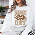 Football Mom Game Day Game Day Sweatshirt and T-Shirt Football Season Women Gingham Football Design