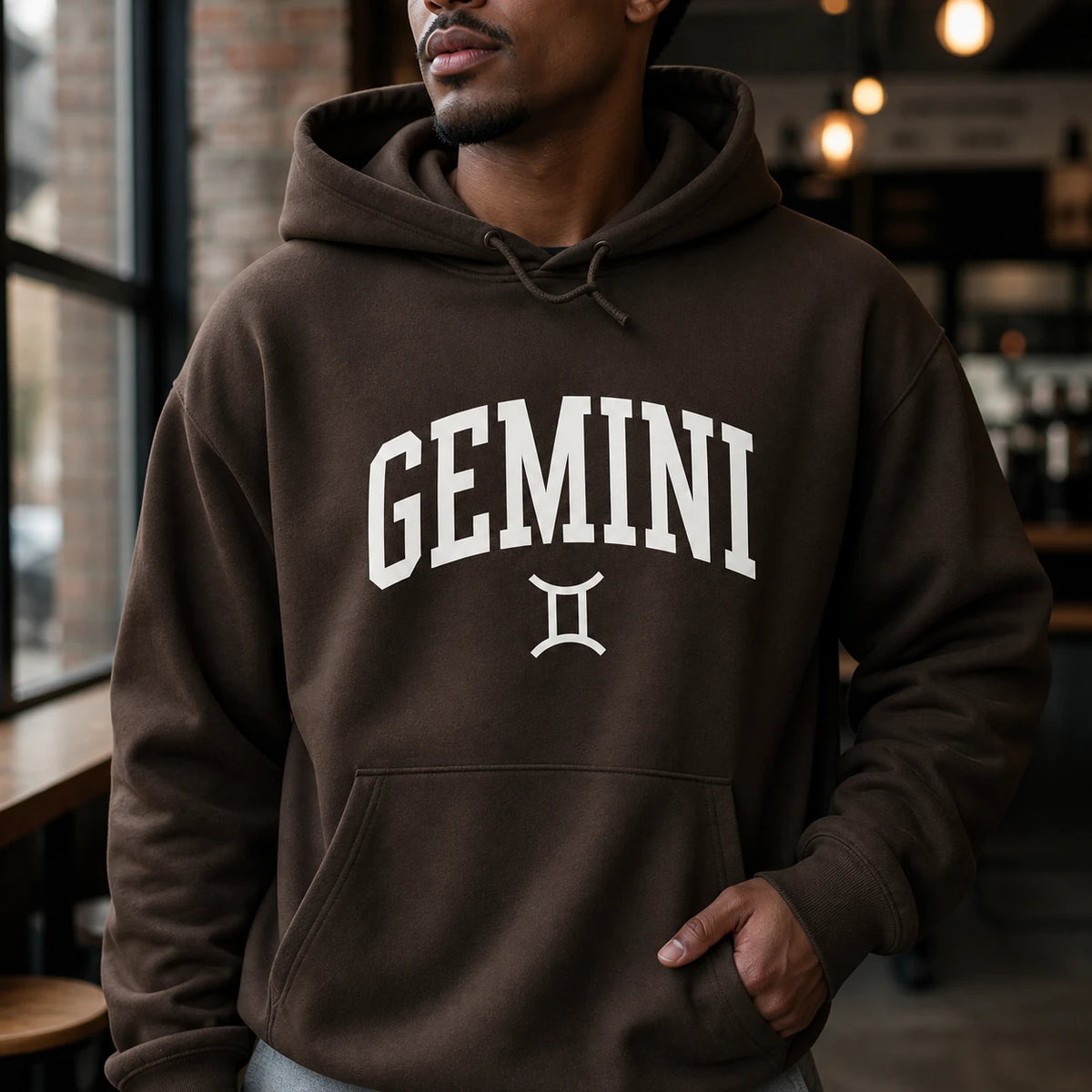 [FULL 12 ZODIAC] Zodiac Sign Hoodie, Astrology Star Sign Name & Glyph, Horoscope Birthday Gift, Unisex, Vintage Varsity Collegiate Style