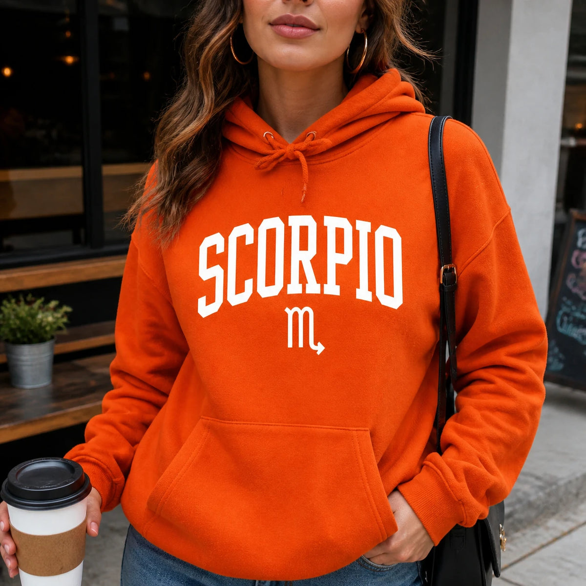 [FULL 12 ZODIAC] Zodiac Sign Hoodie, Astrology Star Sign Name & Glyph, Horoscope Birthday Gift, Unisex, Vintage Varsity Collegiate Style