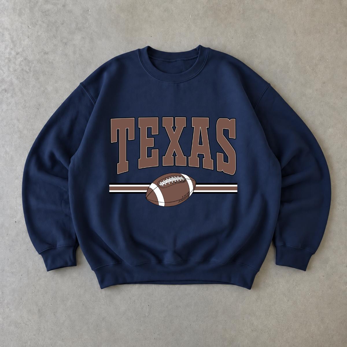 Full 50 States Football Sweatshirt, Georgia Montana Washington Texas Crewneck, Vintage State Football Graphic Pullover, Game Day Sports Shirt, USA State Gift for Football Fans