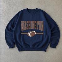 Full 50 States Football Sweatshirt, Georgia Montana Washington Texas Crewneck, Vintage State Football Graphic Pullover, Game Day Sports Shirt, USA State Gift for Football Fans