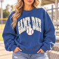 Game Day Baseball Sweatshirt for Women, Sports Mom Baseball Season with Cute Polka Dot Graphic