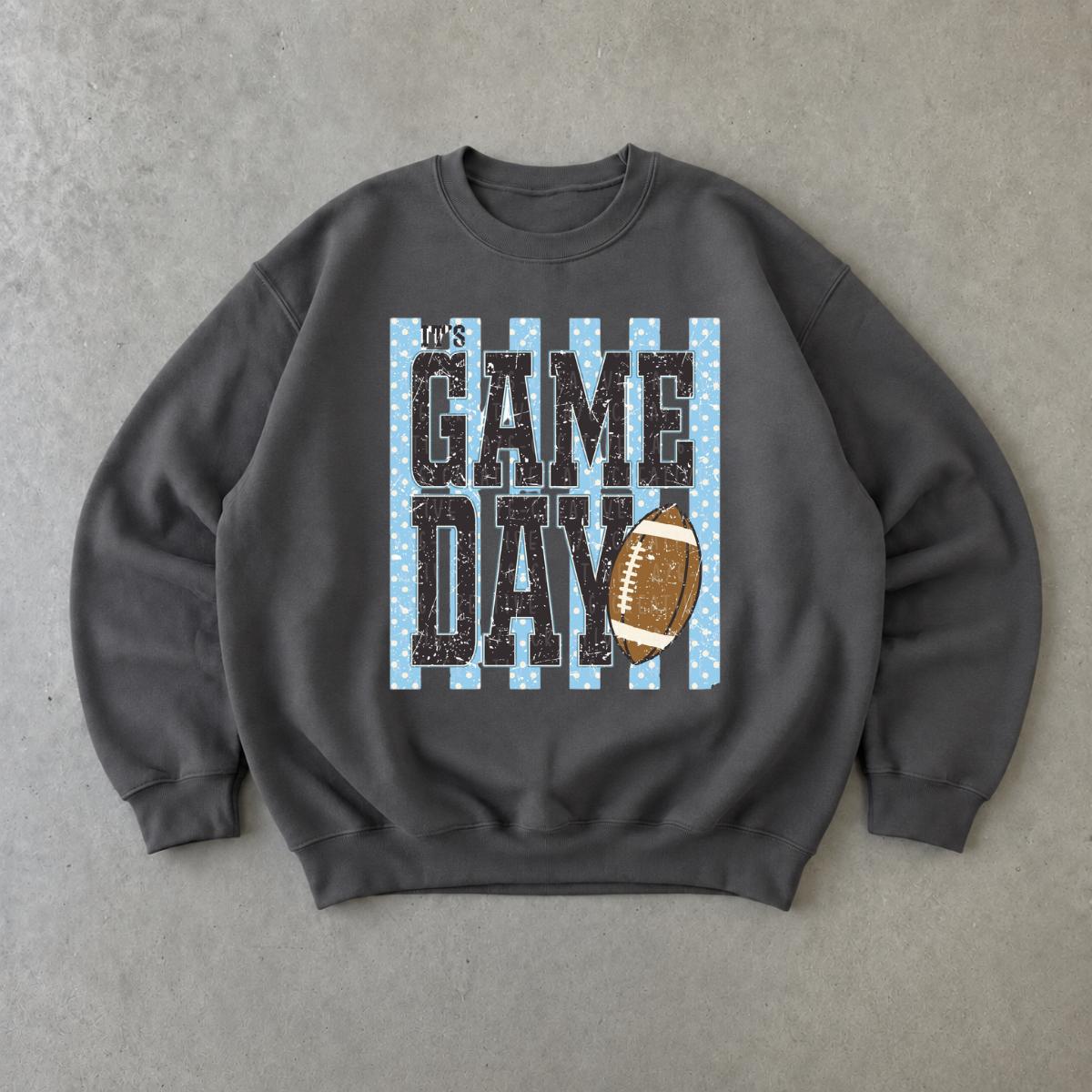 Game Day Football Sweatshirt It's Game Day Sports Fan Fall Football Season Unisex Vintage