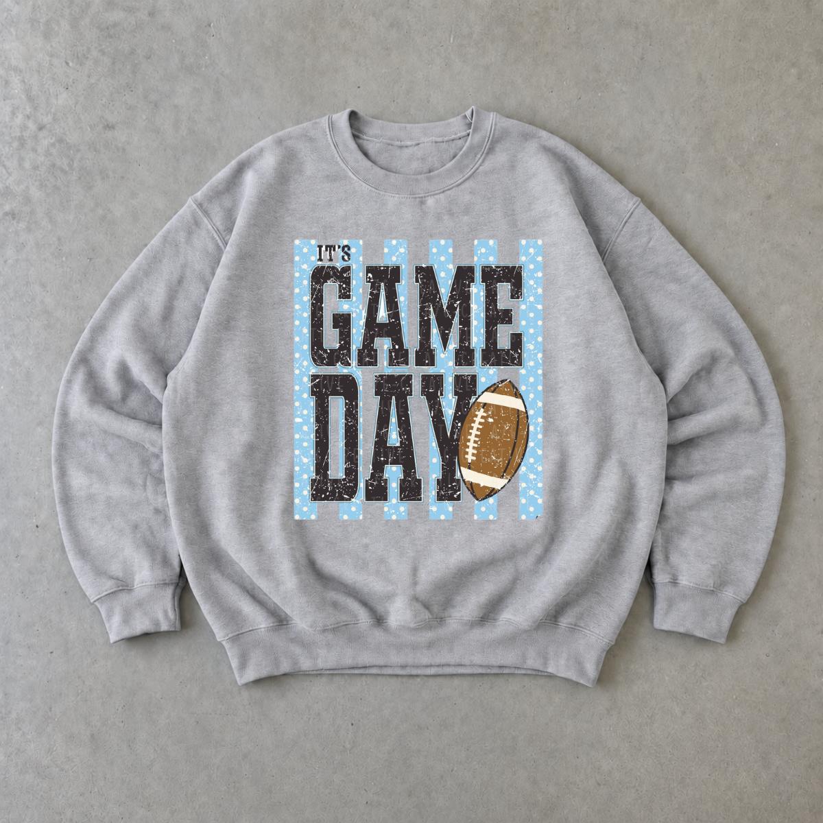 Game Day Football Sweatshirt It's Game Day Sports Fan Fall Football Season Unisex Vintage