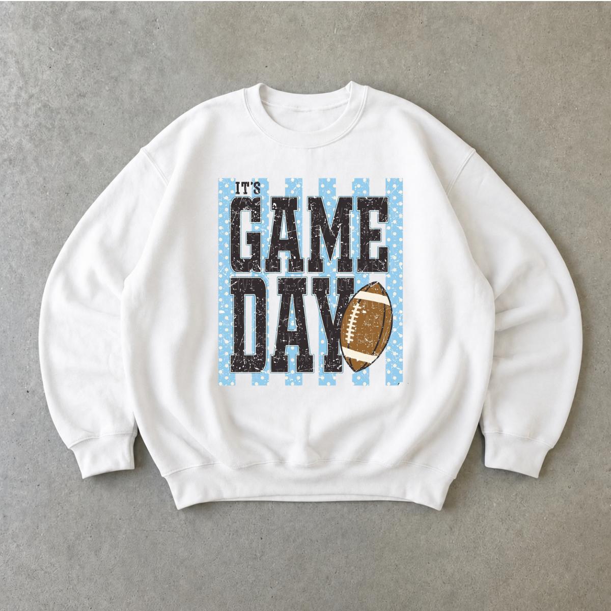 Game Day Football Sweatshirt It's Game Day Sports Fan Fall Football Season Unisex Vintage