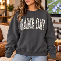 Game Day Sweatshirt Camo Football Vintage Distressed Sports for Tailgates Watch Parties Football Season