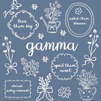 Custom Floral Family Nickname Shirt, Personalized Grandma Mama Nana Gigi Auntie Abuela Mother's Day Tee – gamma
