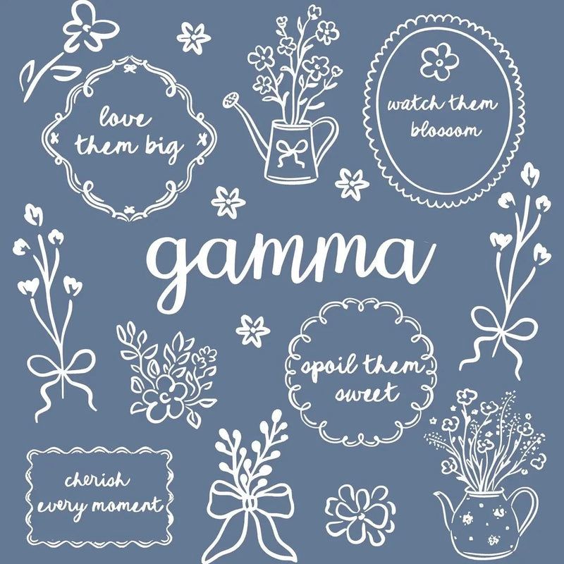Custom Floral Family Nickname Shirt, Personalized Grandma Mama Nana Gigi Auntie Abuela Mother's Day Tee – gamma