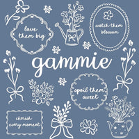 Custom Floral Family Nickname Shirt, Personalized Grandma Mama Nana Gigi Auntie Abuela Mother's Day Tee – gammie