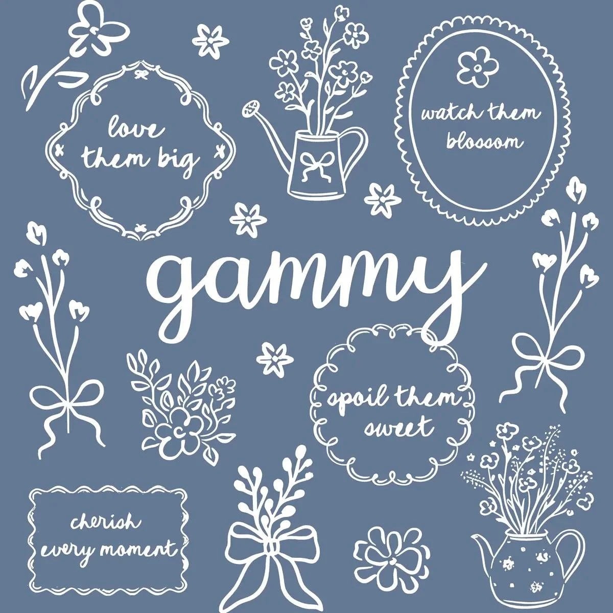 Custom Floral Family Nickname Shirt, Personalized Grandma Mama Nana Gigi Auntie Abuela Mother's Day Tee – gammy
