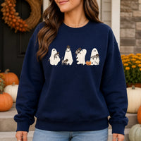 German Shorthaired Pointer Halloween Sweatshirt Cute Ghost Dogs Trick or Treat Pumpkin Dog Mom Spooky Fall Top