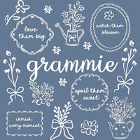 Custom Floral Family Nickname Shirt, Personalized Grandma Mama Nana Gigi Auntie Abuela Mother's Day Tee – grammie