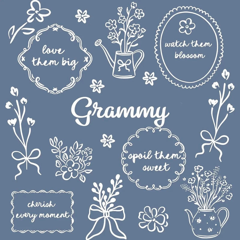 Custom Floral Family Nickname Shirt, Personalized Grandma Mama Nana Gigi Auntie Abuela Mother's Day Tee – grammy