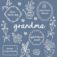 Custom Floral Family Nickname Shirt, Personalized Grandma Mama Nana Gigi Auntie Abuela Mother's Day Tee – grandma
