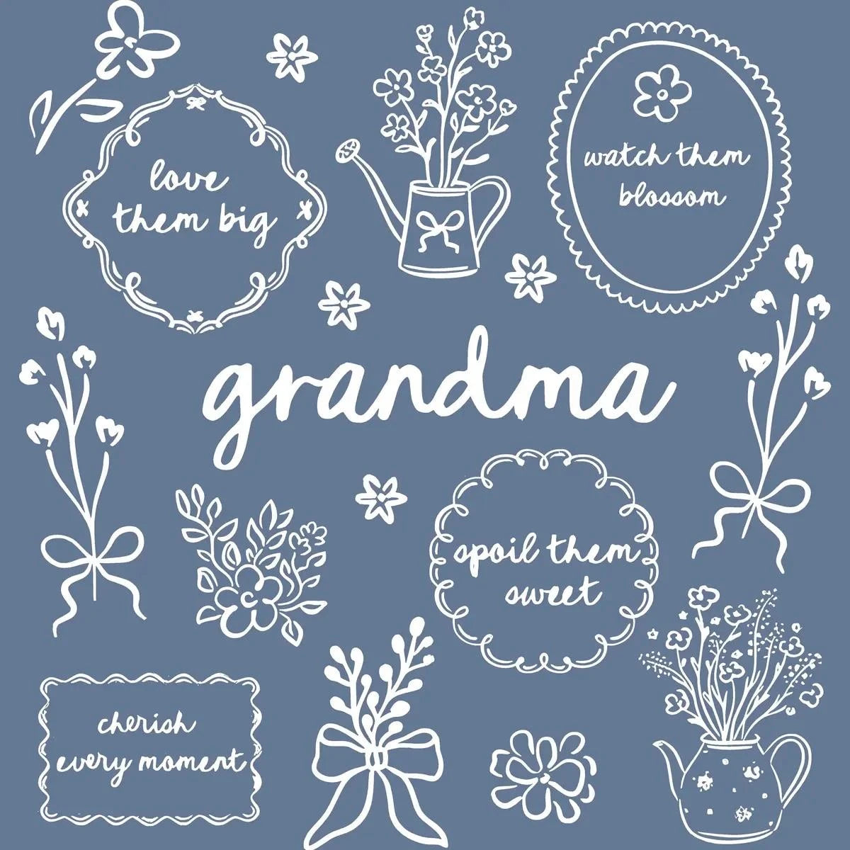 Custom Floral Family Nickname Shirt, Personalized Grandma Mama Nana Gigi Auntie Abuela Mother's Day Tee – grandma