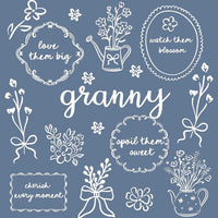 Custom Floral Family Nickname Shirt, Personalized Grandma Mama Nana Gigi Auntie Abuela Mother's Day Tee – granny