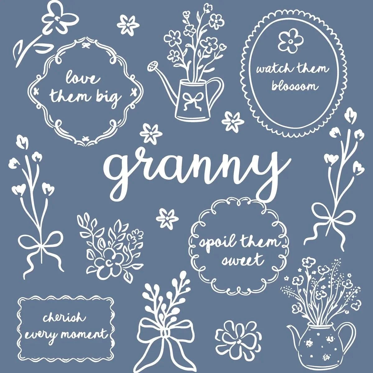 Custom Floral Family Nickname Shirt, Personalized Grandma Mama Nana Gigi Auntie Abuela Mother's Day Tee – granny