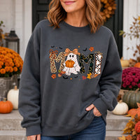 Halloween Family Sweatshirt Mama Mimi Nana Gigi Honey Cute Ghost Pumpkin Fall Crewneck