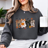 Halloween Family Sweatshirt Mama Mimi Nana Gigi Honey Spooky Season Family Role Unisex Cute Coquette Ghost