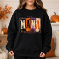 Halloween Mama Crewneck Sweatshirt, Vintage Spooky Mom Pumpkin Graphic