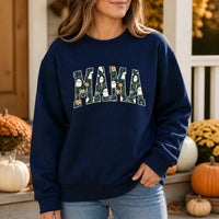 Halloween Mama Sweatshirt Cute Ghost Floral Mom Fall