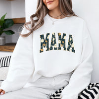 Halloween Mama Sweatshirt Cute Ghost Floral Mom Fall