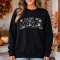 Halloween Mama Sweatshirt Cute Ghost Floral MAMA Shirt for Spooky Season Moms