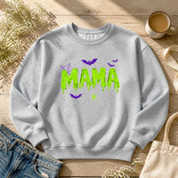 Halloween Mama Sweatshirt Cute MAMA Slime Graphic Spooky Mom October Style
