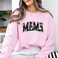 Halloween Mama Sweatshirt MAMA Ghost Floral Design Halloween Season Women Cute Spooky Floral