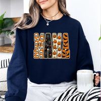 Halloween Mama Sweatshirt Mama Halloween Mom Women Vintage Spooky Design