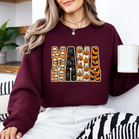 Halloween Mama Sweatshirt Mama Halloween Mom Women Vintage Spooky Design